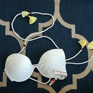 Victoria's Secret Swim White Bikini Top - 34D